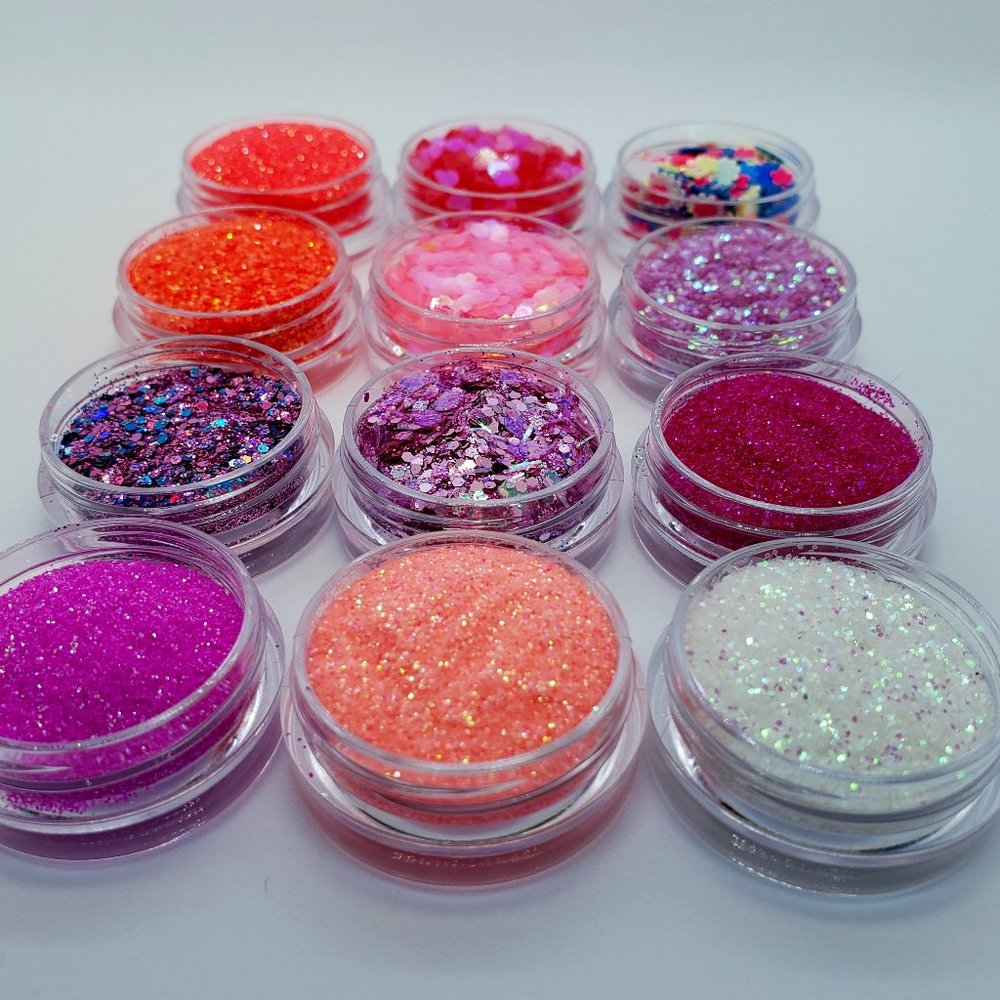 The Pink Edition Nail Glitter Pods